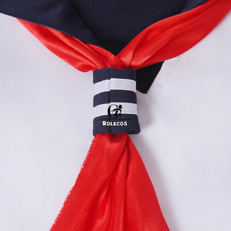 ROLECOS Женская опрятная форма школьная для девочек летний наряд белая футболка