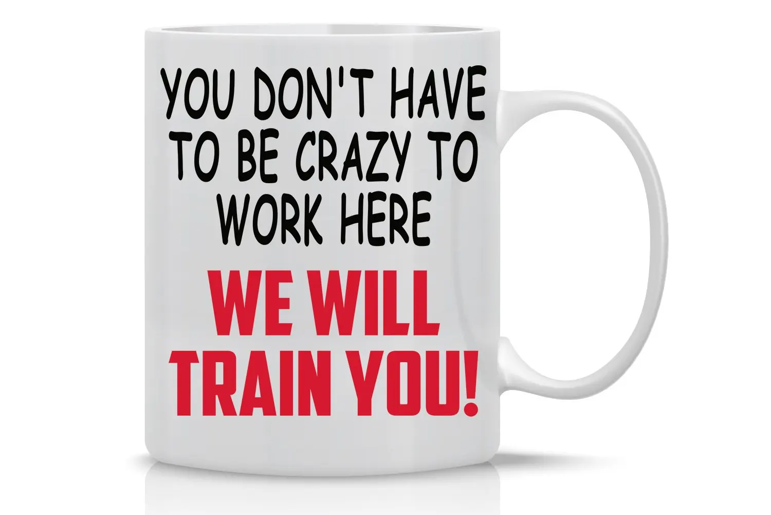 Забавные кофейные кружки 11 унций. Вам не нужно так безумно работать. Мы приручём