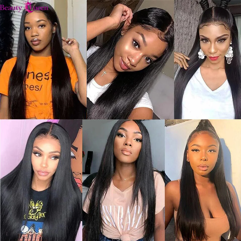 

360 Lace Frontal Wig Straight 13X4 Lace Front Wig Lace Closure Wig Pre Plucked With Baby Hair 100% Remy Brazilian 150 Density