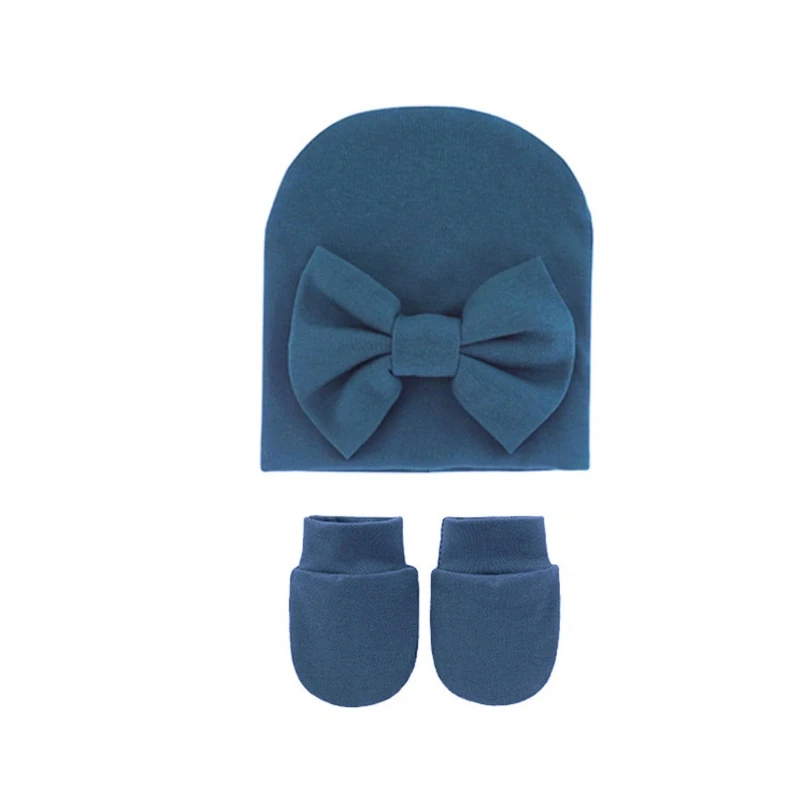 

Детская шапка-рукавица с узлом для новорожденных из мягкого чистого хлопка