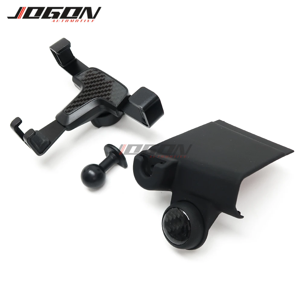 RHD Carbon Fiber Look Dashboard Air Vent Gravity Mobile Phone Holder Mount Stand Clip For Toyota Alphard / Vellfire | Автомобили и