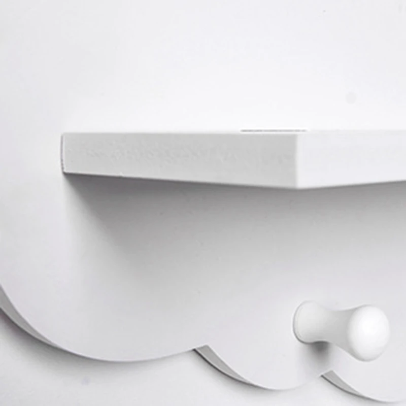 Модный деревянный подвесной органайзер в форме облака для кухни гостиной