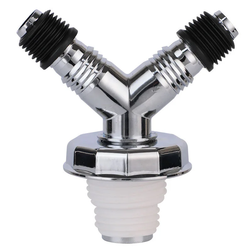 

Floor Drain Joint Snap Adapter Universal Fit Sealing Ring Sewer Chrome Plated Special Elbow Pipe Connector Home Washing Machine