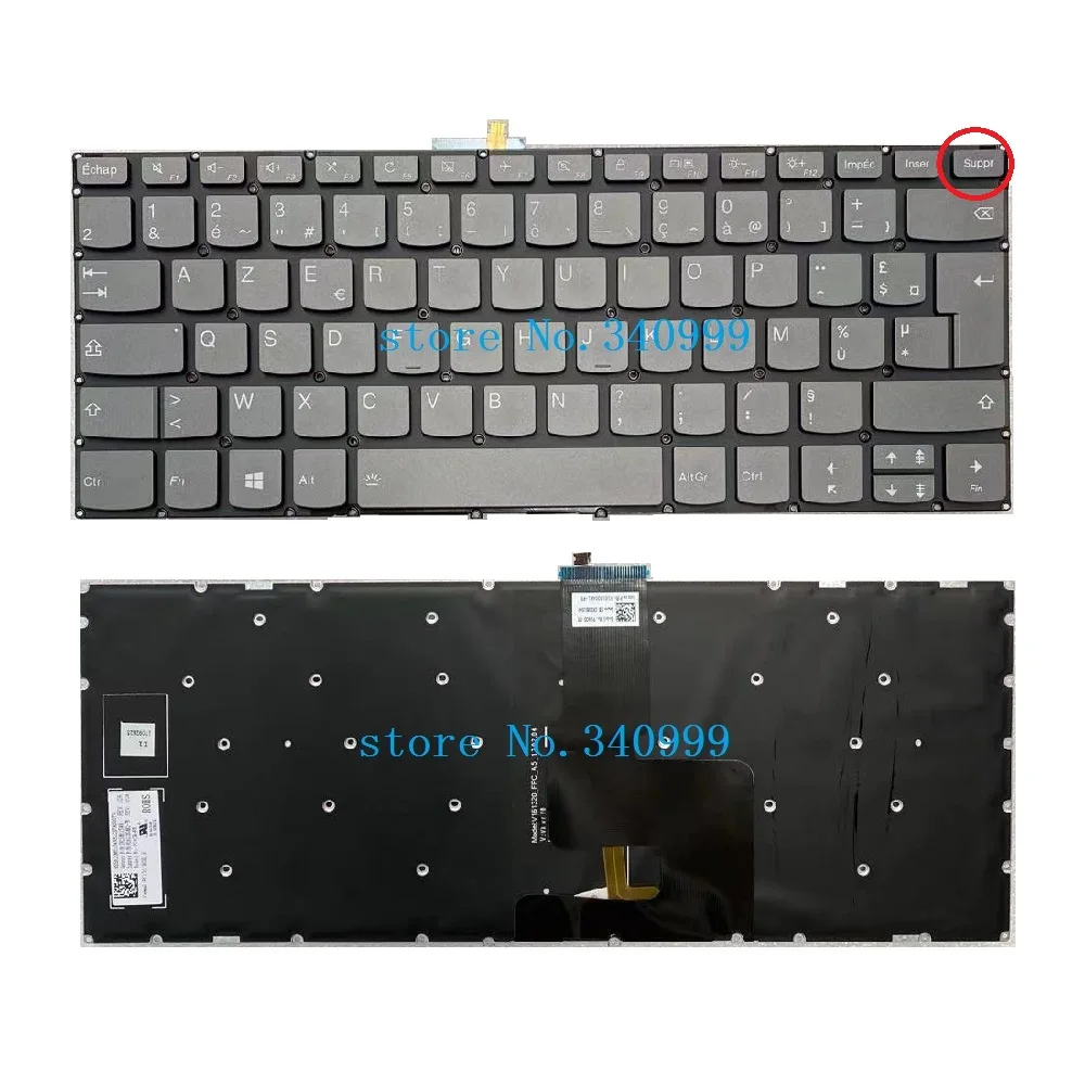 

AZERTY French For Lenovo IdeaPad 330-14AST 330-14IGM 330-14IKB FR Backlit Laptop Keyboard