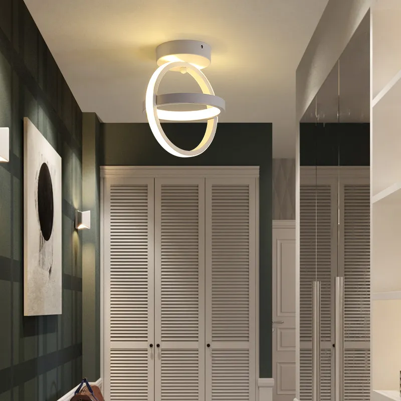 Lámpara Led de techo moderna y minimalista para balcón, pasillo de casa, porche, canal, lámpara de techo nórdica Ins Wind Cloakroom