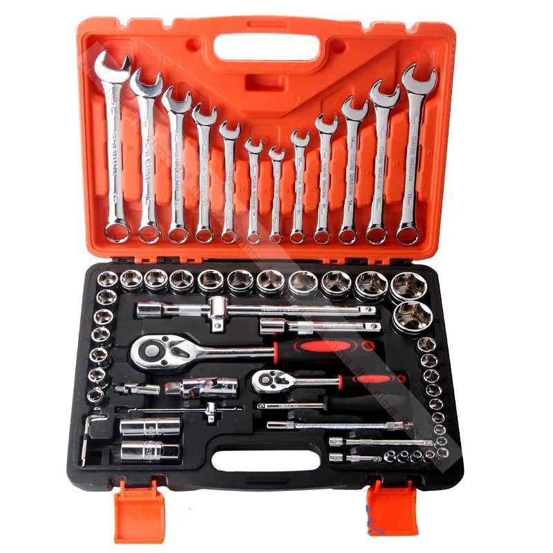 

61pcs Socket Set Sleeve Auto Repair Tool Combination Wrench Set