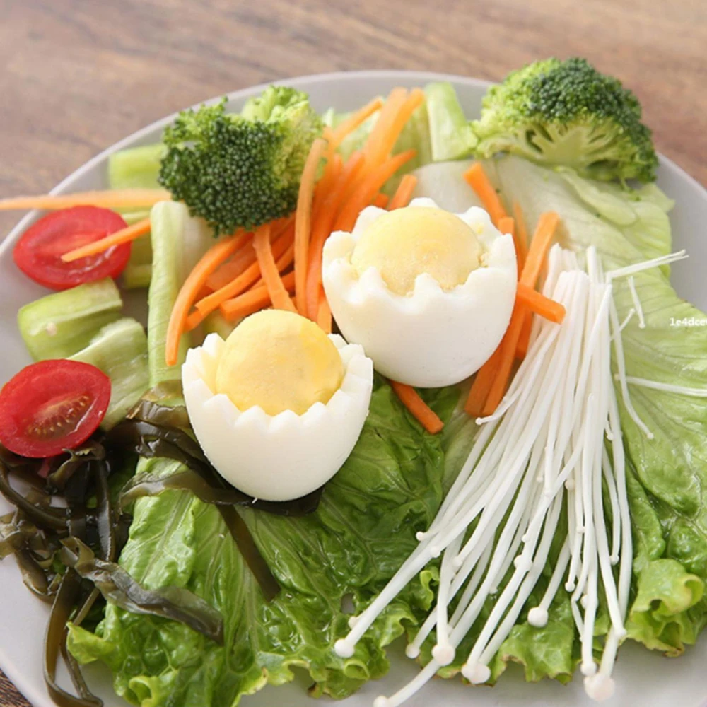 

Creative Fancy Cut Eggs Egg Cooker Lace Egg Cut Creative Tools Bento Cut Flower Shaper Kitchen Accessories 2PC