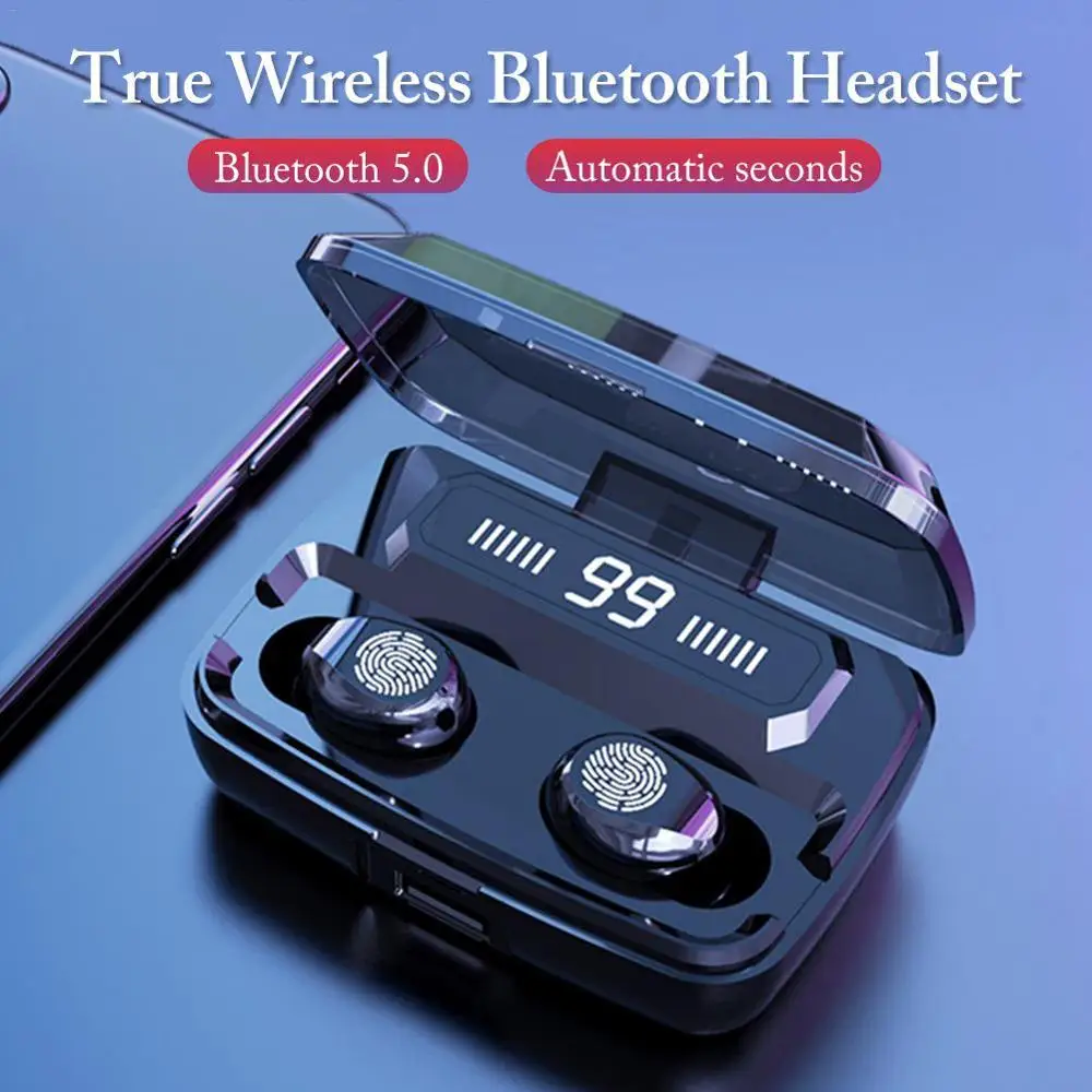 Беспроводные наушники Bluetooth V5.0 TWS беспроводные со светодиодным дисплеем и