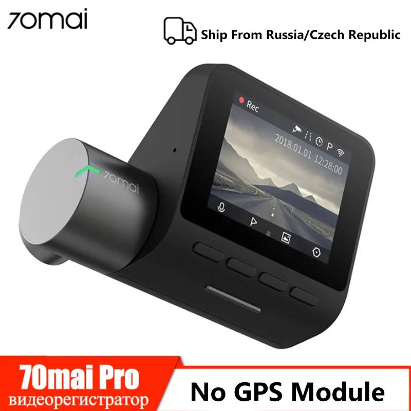 Видеорегистратор 70mai Pro Wi-Fi GPS ADAS 1944P HD ночное видение G-датчик 24-часовой