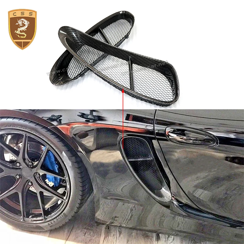 Боковые вентиляционные отверстия CSSYL из настоящего углеродного волокна для Porsche