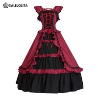 new cotton victorian southern belle dress christmas medieval renaissance costume theatrical period princess gown customized