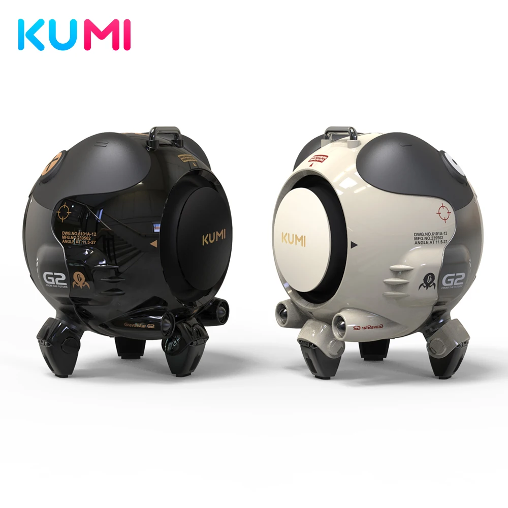 Купить Новинка 2021, портативная беспроводная Bluetooth Колонка KUMI G2 Gravastar TWS, с низкой задержкой, RGB-подсветкой, 1500 мАч