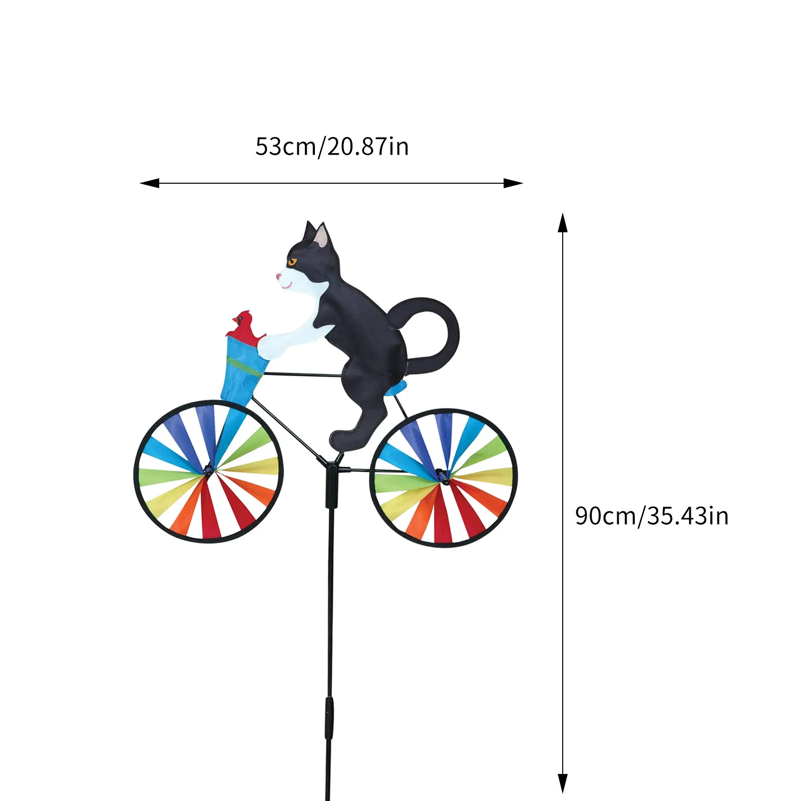 

#50 Garden Decor Ornament Cows Wind Spinner Pole Garden Yard Lawn Windmill Lawn Windmill Garden Decoration Outdoor