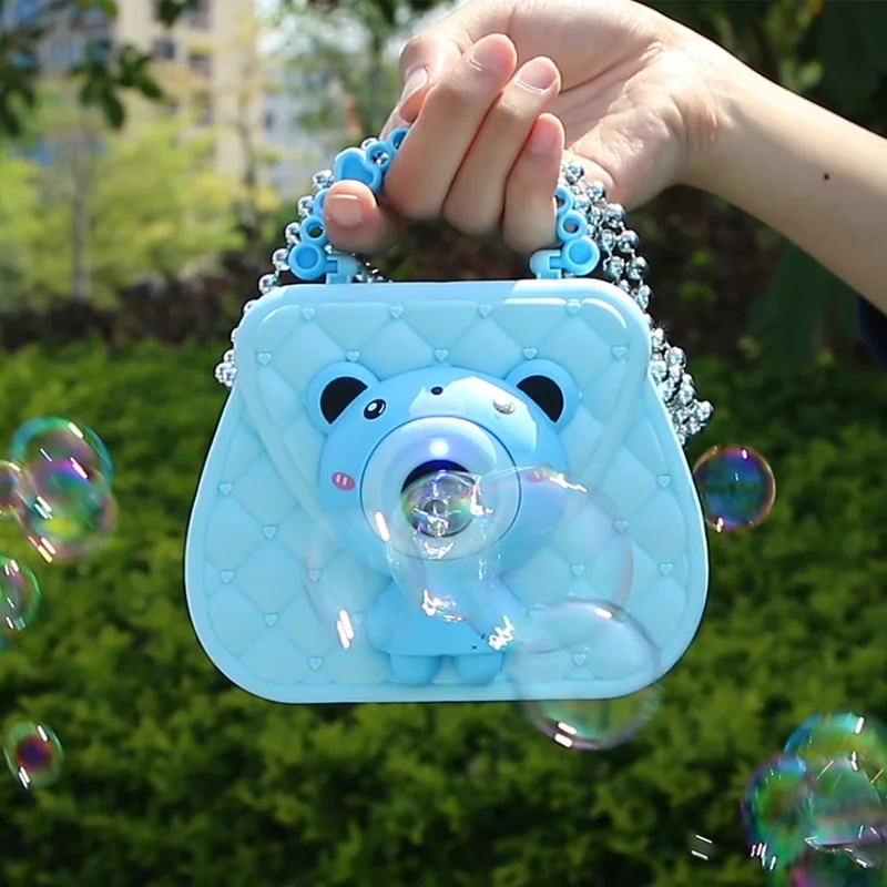 

Pet Backpack Automatic Bubble Machine Child Blowing Bubble Wand Girl Heart Cartoon Cute Bubble Camera Toy Holiday Gift
