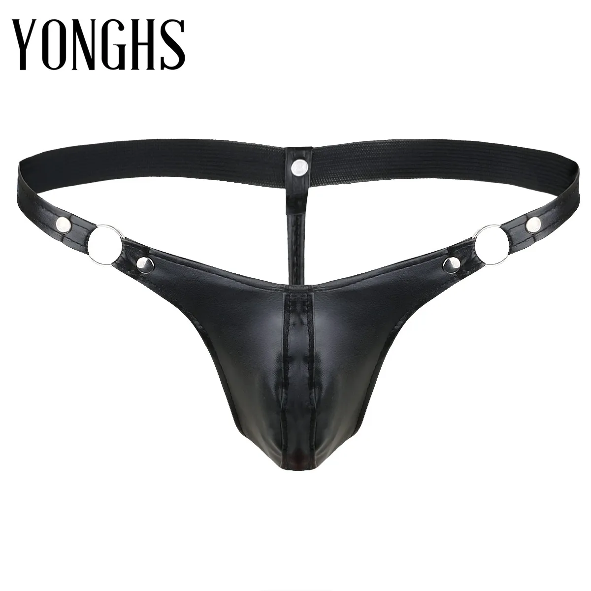 

Sexy Mens Erotic Lingerie Underwear Leather Pouch Briefs Jockstrap G-string Gay Underwear Bulge pouch and T-back Thong Panties