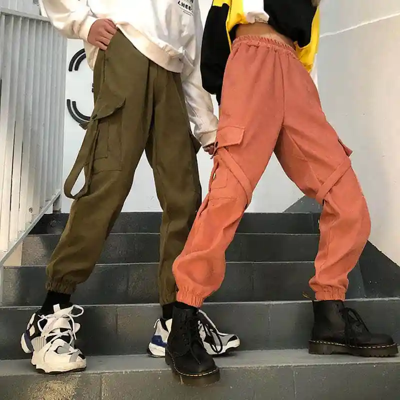 Брюки женские полной длины однотонные простые универсальные повседневные