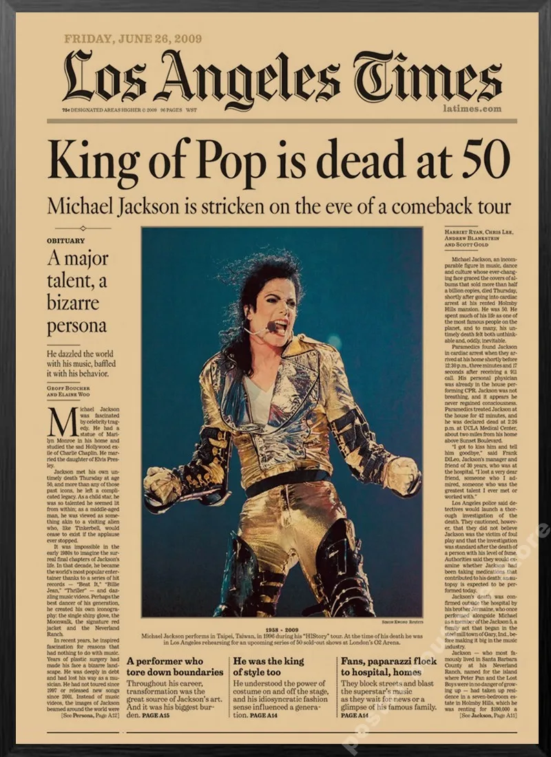 Ретро плакат Нью-Йорк Таймс газета плакат/ежедневные новости/старые газетные