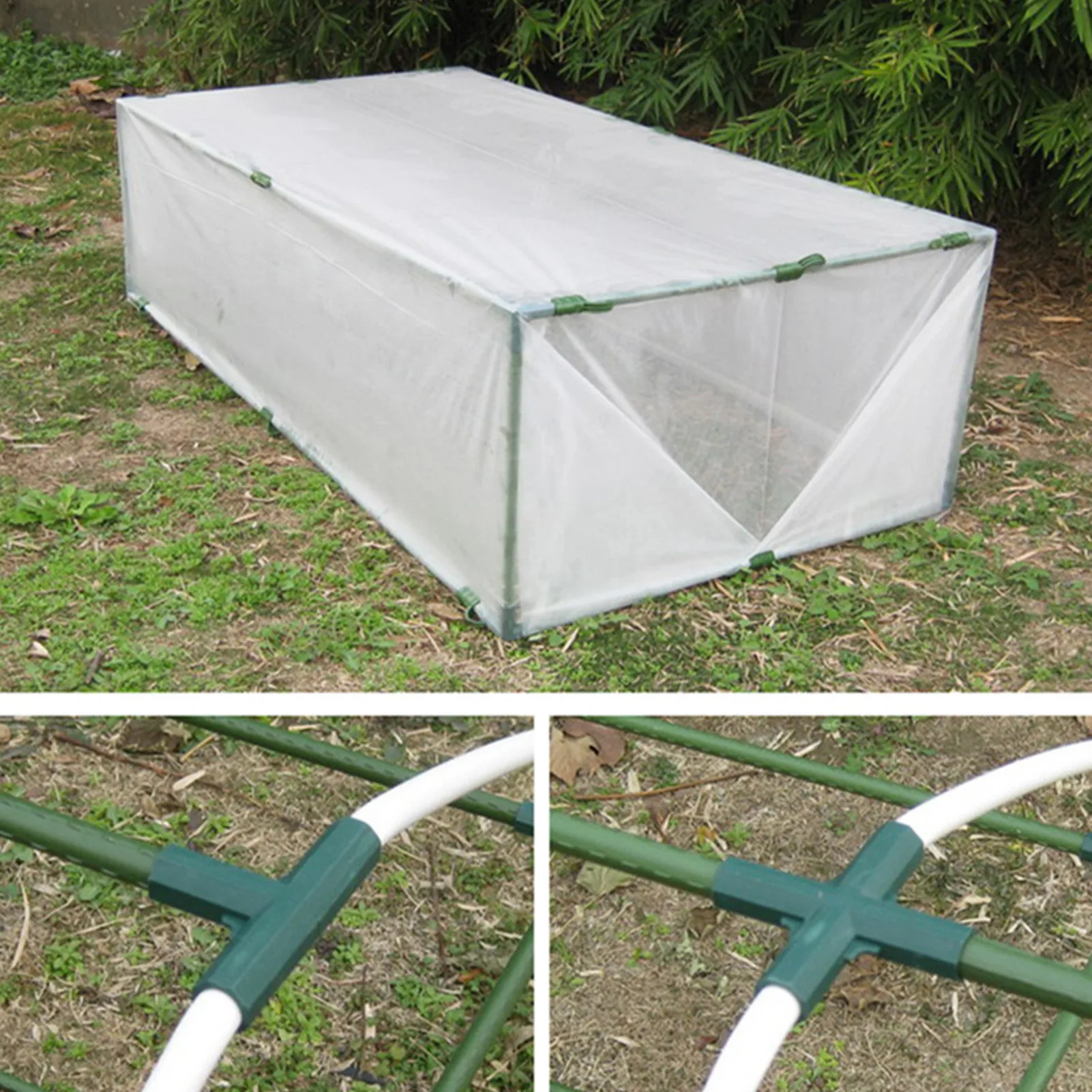 

11mm PVC Fitting Stable Support Heavy Duty Greenhouse Frame Building Connector Right Angle 3 way Connector Garden Tool