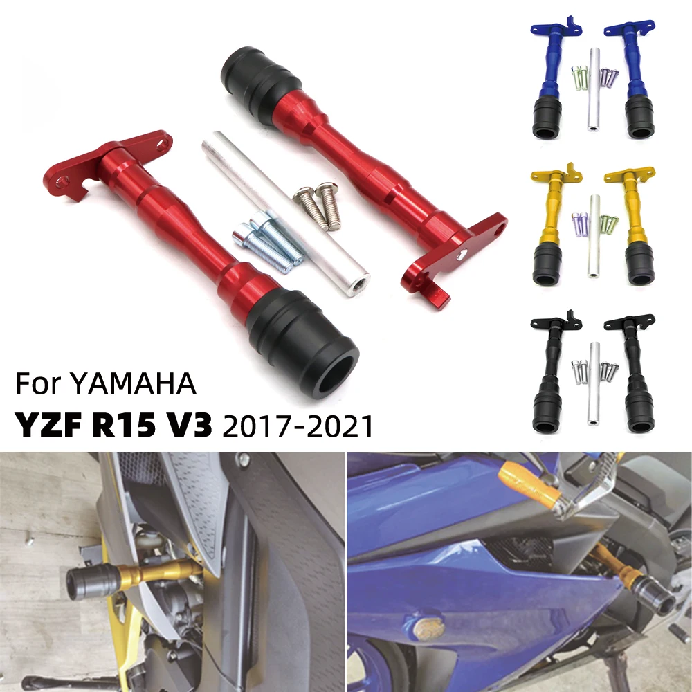 

Motorcycle Falling Protection Frame Slider Fairing Guard Crash Pad For Yamaha YZF R15 YZF-R15 YZFR15 V3 2017-2021 2020 Protecter