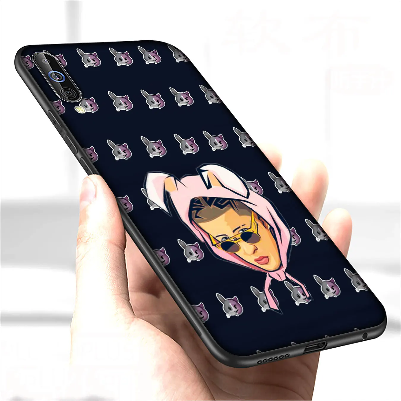 Мягкий силиконовый чехол Bad Bunny для Samsung Galaxy A70 A50 A60 A40 A30 A20 A10 M10 M20 M30 M40 A20E 