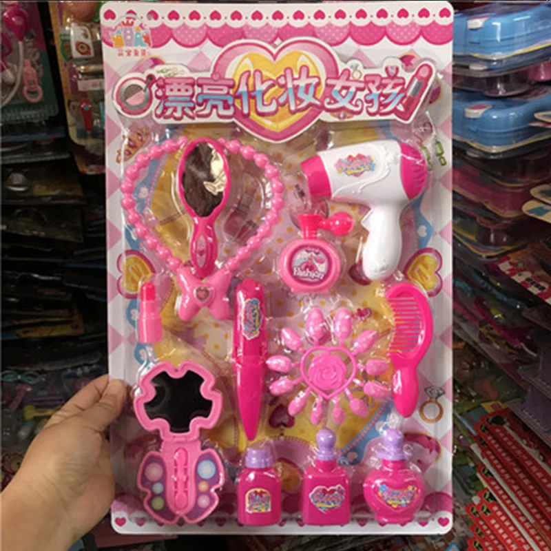 Ролевая игра для девочек детская косметика с сумкой макияж детей игрушки