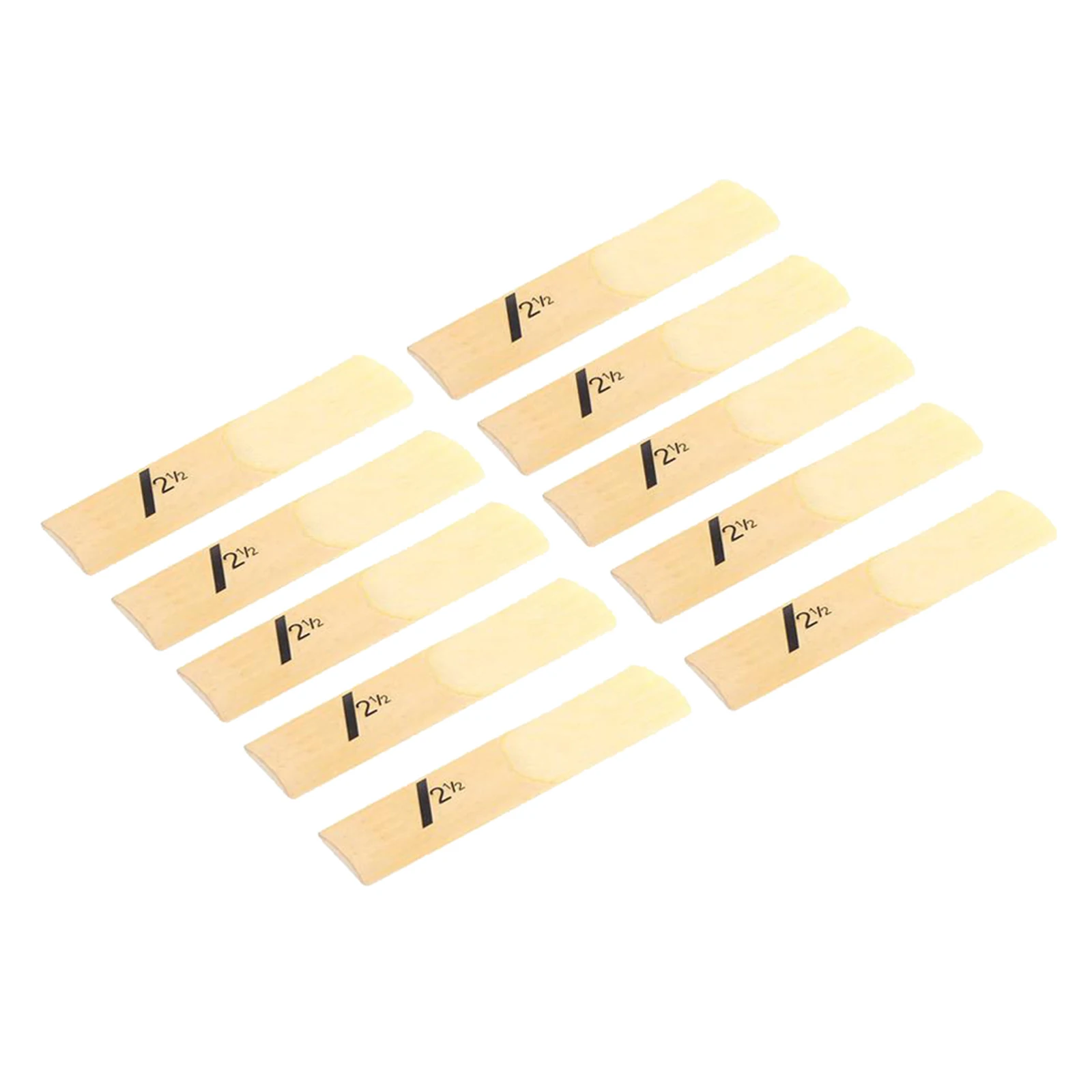 

10pcs/ Box Alto Saxophone Reeds Normal Level 10-Eb Alto Saxophone Sax Reeds Strength 1.5/2.0/ 2.5/ 3.0/3.5/4.0 for Beginners