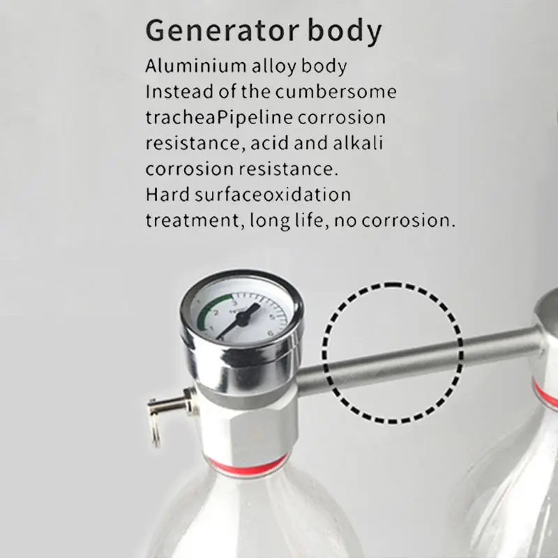 

Aquarium DIY CO2 System Generator Kit Bubble Counter Plants Diffuser Regulator Well-sealed caps & pipes, leak-proof