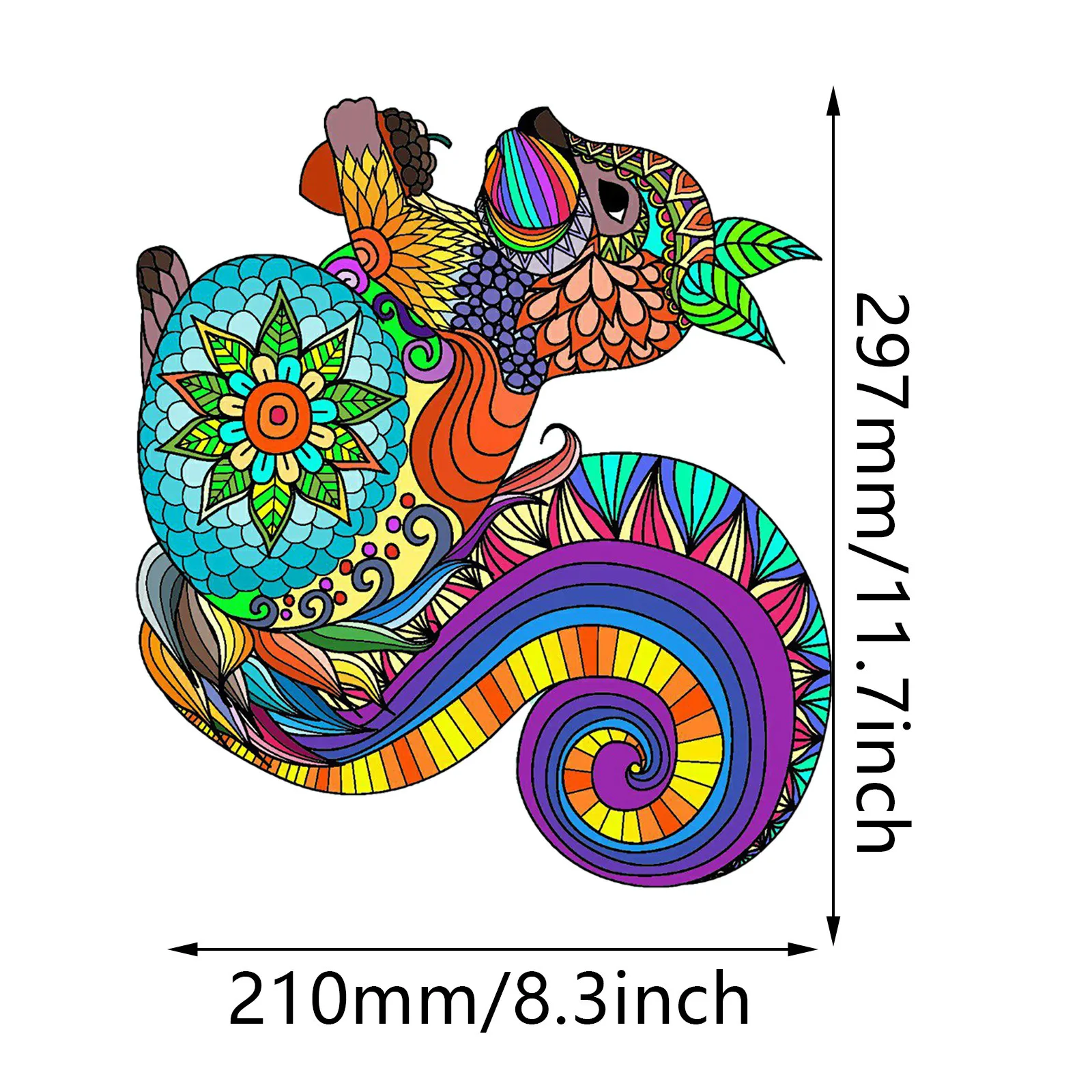 

Wooden Puzzle Unique Shape Pieces 3D Animal Puzzle Gift for Adults and Kids Environmental Assemble Toy Educational Games
