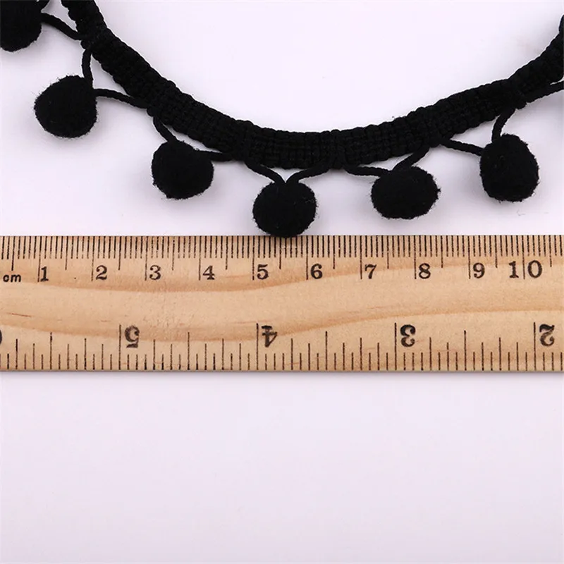 Помпон 12 мм отделка искусственная оплетка бахрома звездная кружевная ткань