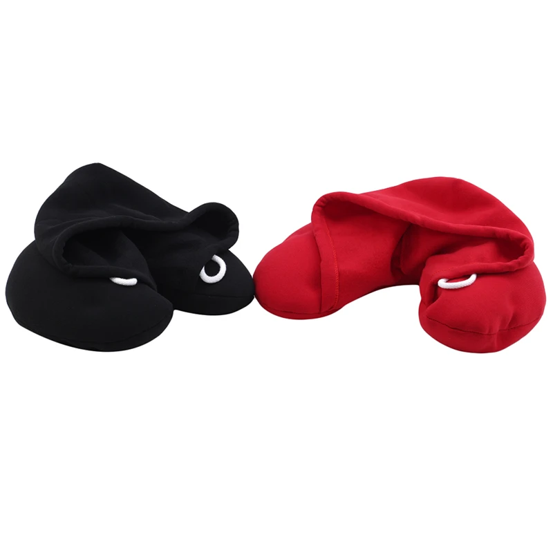 Новая дорожная u образная Подушка с капюшоном для автомобиля Офисная подушка