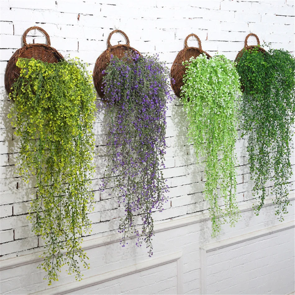 

Artificial Fake Silk Flower Vine Garden Decoration Hanging Garland Plant Artificial Plants Home Garden Wedding Decor