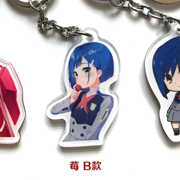 Аниме DARLING in the FRANXX 02 HIRO ZERO два брелка для косплея акриловая фигурка брелок