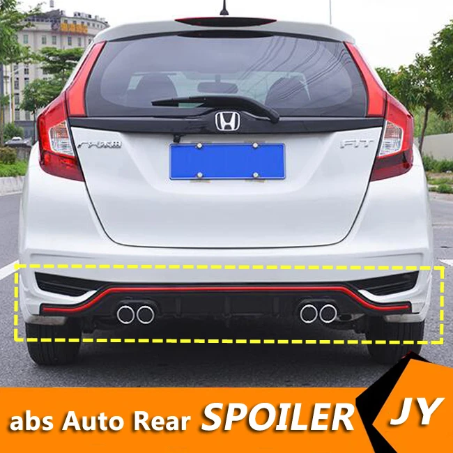 Для HONDA FIT JAZZ Body kit передний бампер 2014 2017 для 4CK диффузор защитные бамперы Бампер