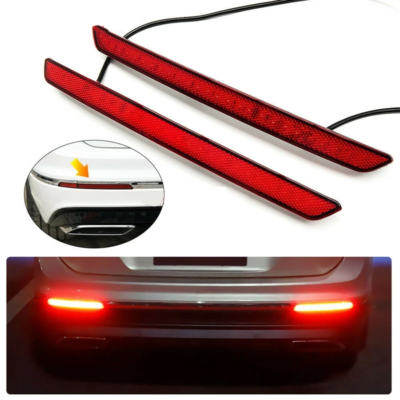 

Car LED Tail Rear Bumper Dynamic Turn Signal Light Reflector Fog Braking Light for Tiguan 2 II MK2 AD/BW 2017 - 2020