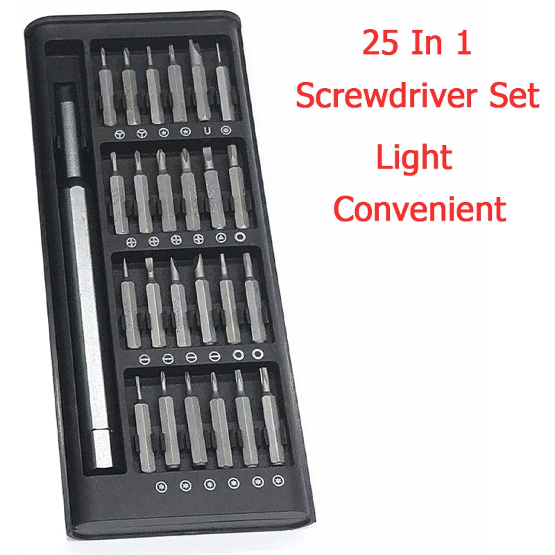 

Screwdriver Set 25 In 1 Precision Screwdriver DIY Dismountable Screw Driver Set Mini Tool Repair Tools Case for Quartz Watches