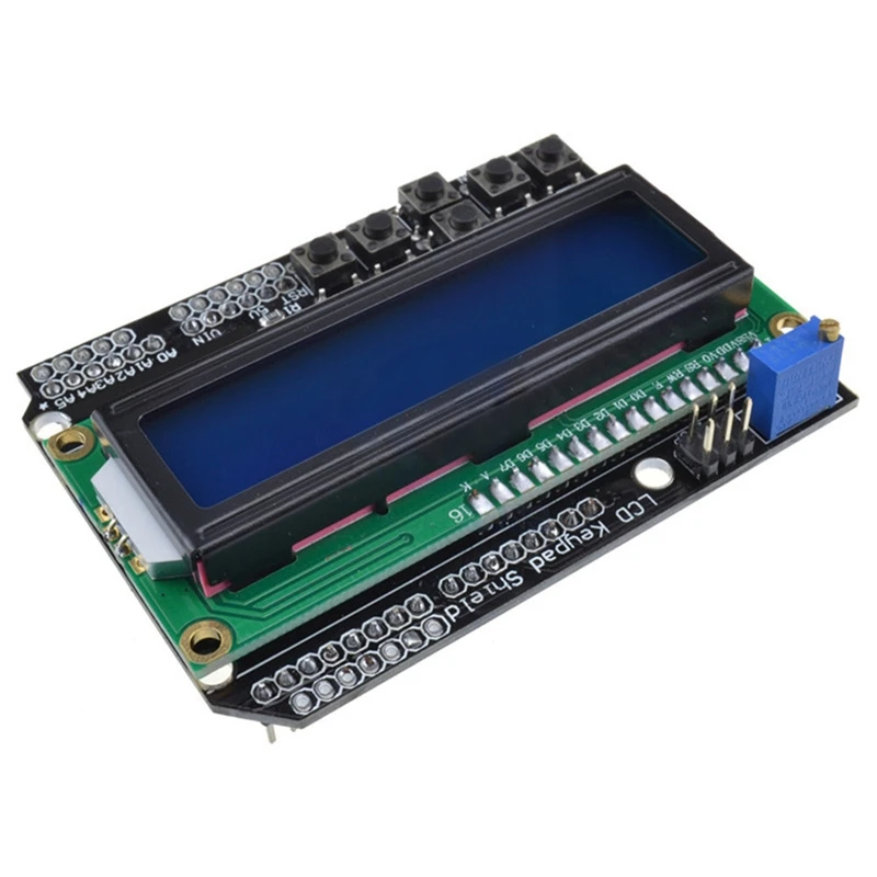 1 шт. ЖК экран с клавиатурой Lcd1602 дисплей 1602 Модуль для Arduino Atmega328 Atmega2560 Raspberry Pi Uno Blue