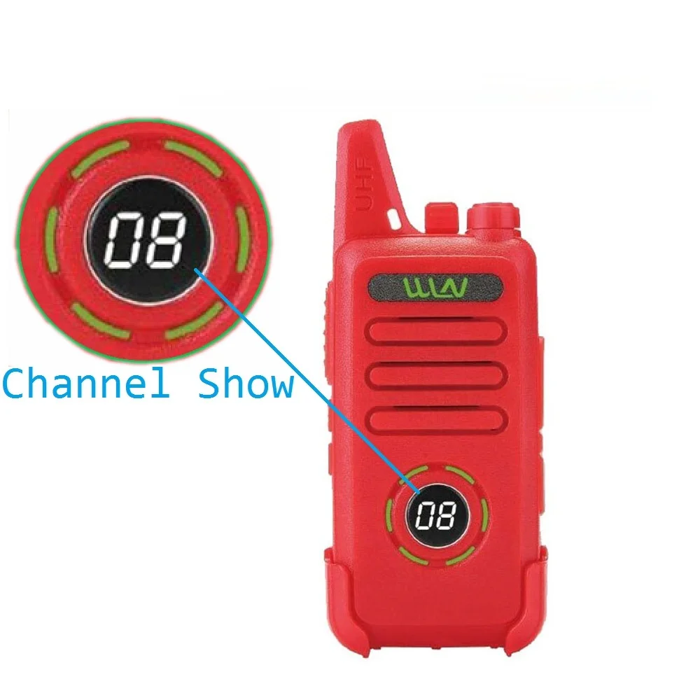 WLN KD-C1 Plus Mini Walkie Talkie UHF 400-470 MHz With 16 Channels Two Way Radio FM Transceiver KD-C1plus