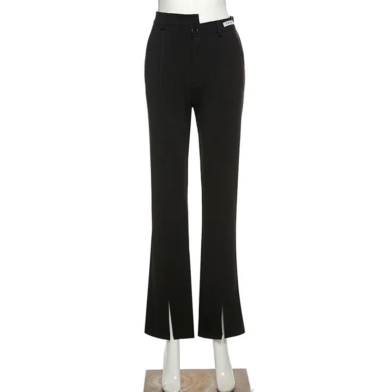 

2020 Winter New Women's High Waist Slim Horn Split Fashion Casual Pants
