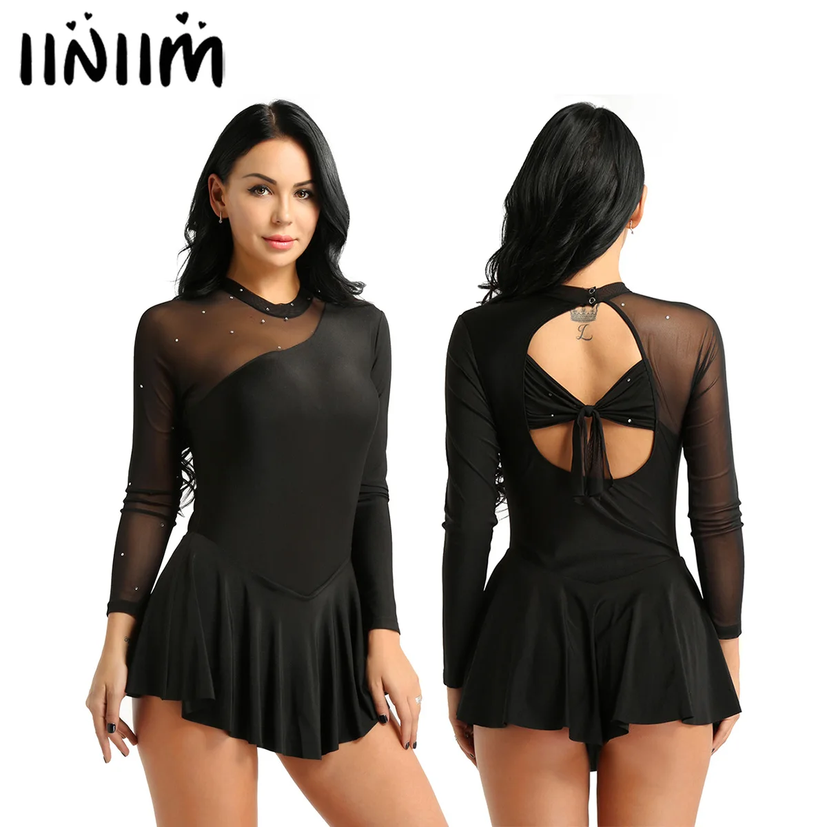 Балетная лирическая балерина iiniim для взрослых с открытой спинкой катания на