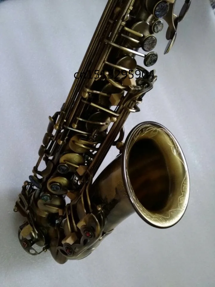 Бренд альт саксофон профессиональный E плоский античная медь Saxofone Музыкальные