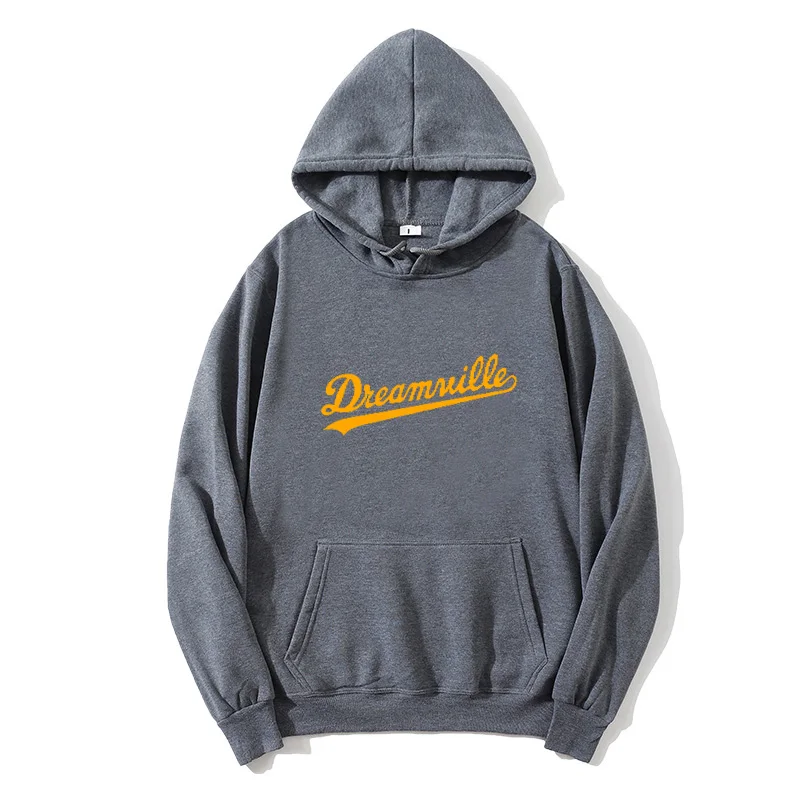 

2021 New fashion hot sale Hoodies Men Hip Hop DREAMVILLE J Cole Logo Hooded Prey Letter J Cole Hooded Winter Fleece Hoodies Dos