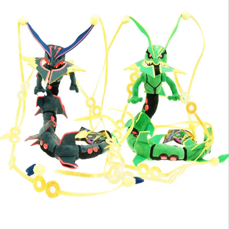 Новинка японское аниме XY 83 см зеленая черная плюшевая игрушка Rayquaza плюшевые