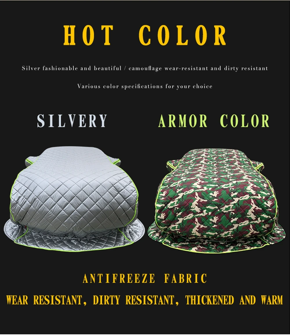 Зимние универсальные толстые хлопковые пододеяльники для автомобиля холодный и