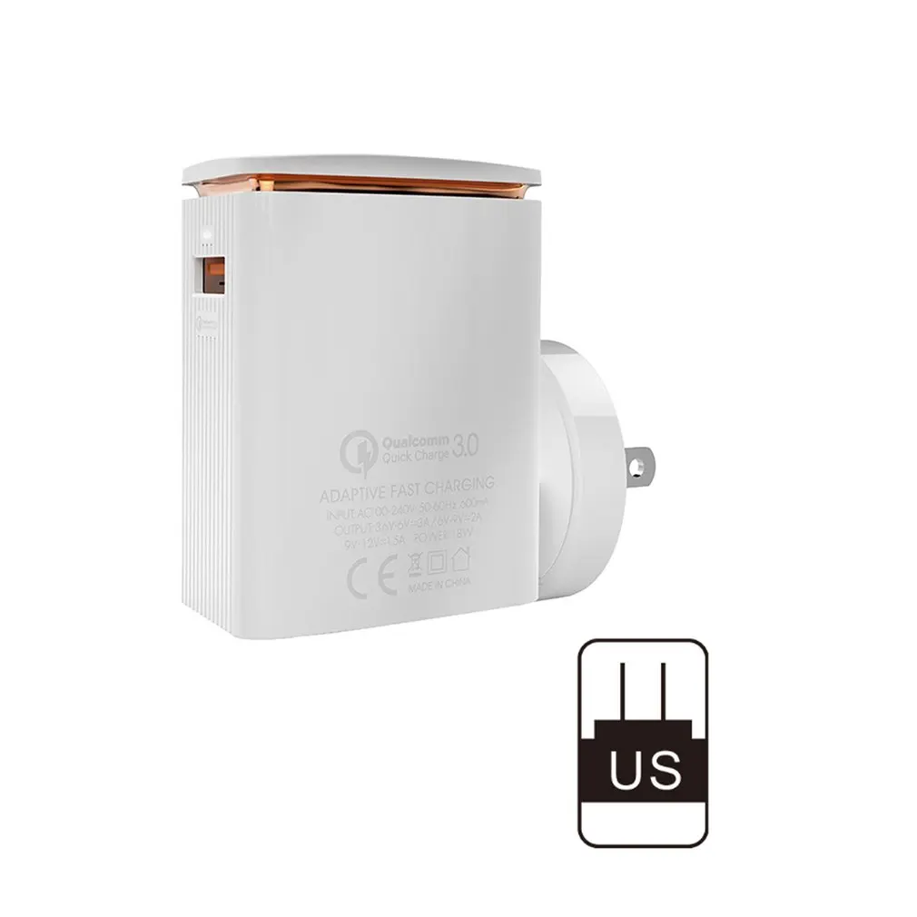 USB QC3.0 зарядное устройство на розетке адаптер для iPhone samsung Android разъем питания