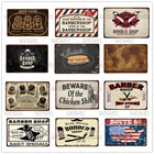 Железный знак для парикмахерской, украшение для дома, металлическая пластина, текст в деревне, жестяной знак, декор для комнаты, настенный плакат, искусство, ретро, ощущение ржавчины