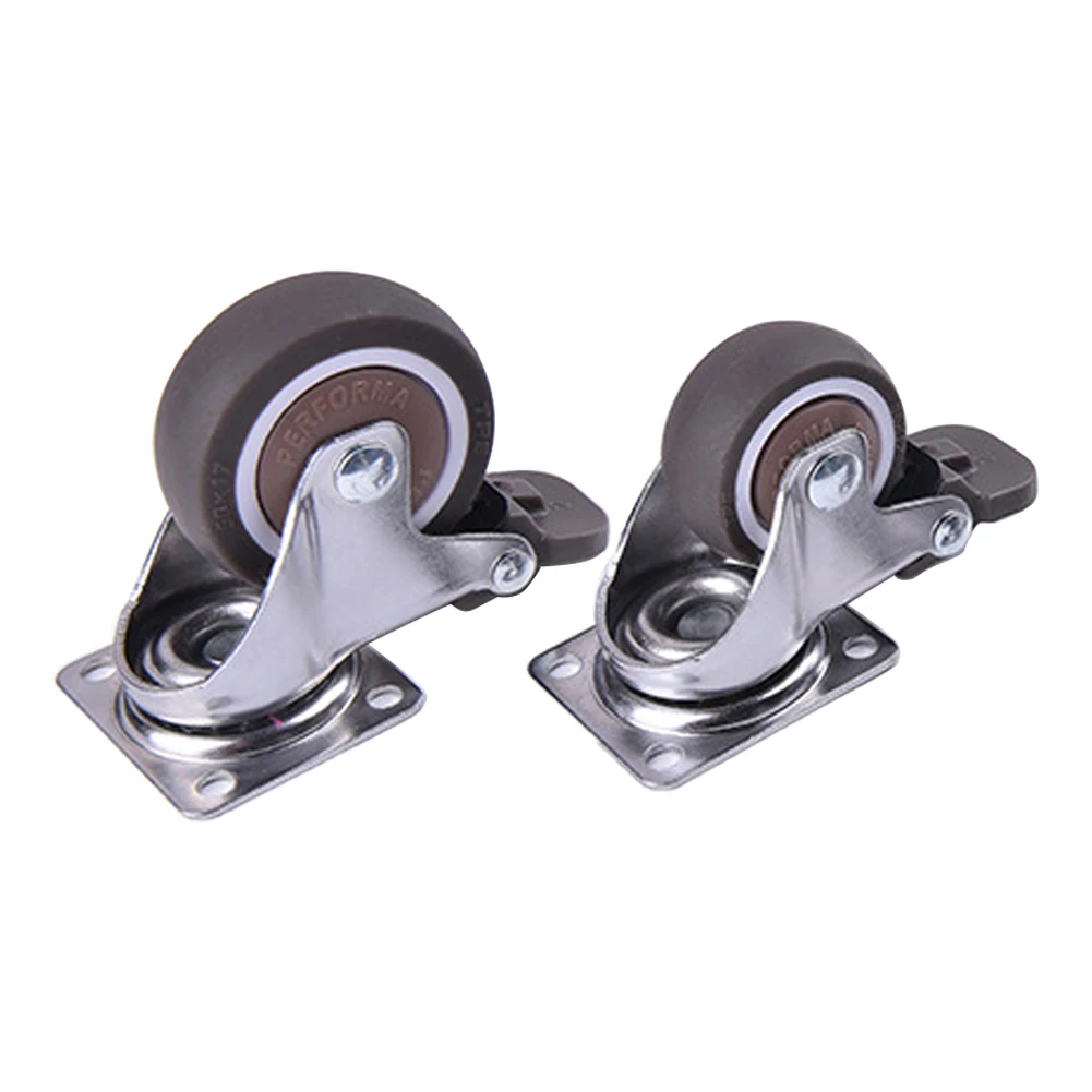 4pcs/pack With Brake Home Furniture Castor Heavy Duty Hardware Noiseless Table Easy Install Office Transport Swivel Living Room |