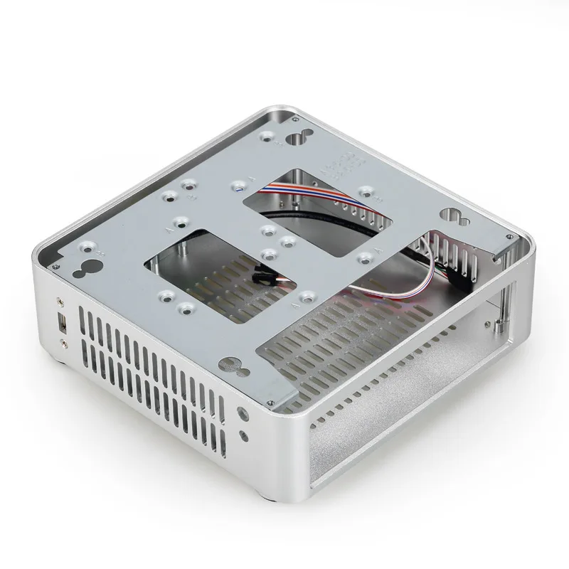 Чехол для ПК ITX MINI с горизонтальным охлаждением HTPC тонкий алюминиевый корпус