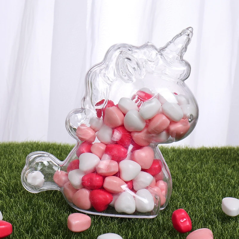 

Unicorn Plastic Candy Box Wedding Candy Pack Baby Shower Kids Birthday Party Gift Box Christmas Party Supplies Decoration