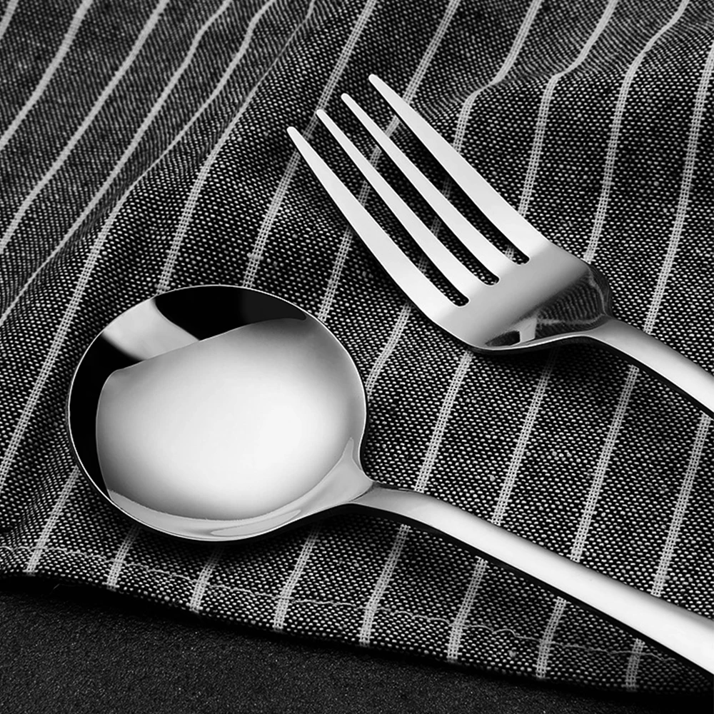 Нержавеющая сталь Ножи столовая ложка вилка Столовый Набор для кухни инструмент