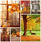 Фон для фотосъемки Yeele Осенняя ферма осенний природный пейзаж Тыква клен стог сена Виниловый фон для фотосъемки для фотостудии